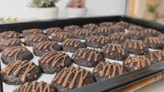 Kue Kering Viral 2025 , Dark Melt Choco Cookies Garing Renyah, Nyoklat Banget!!
