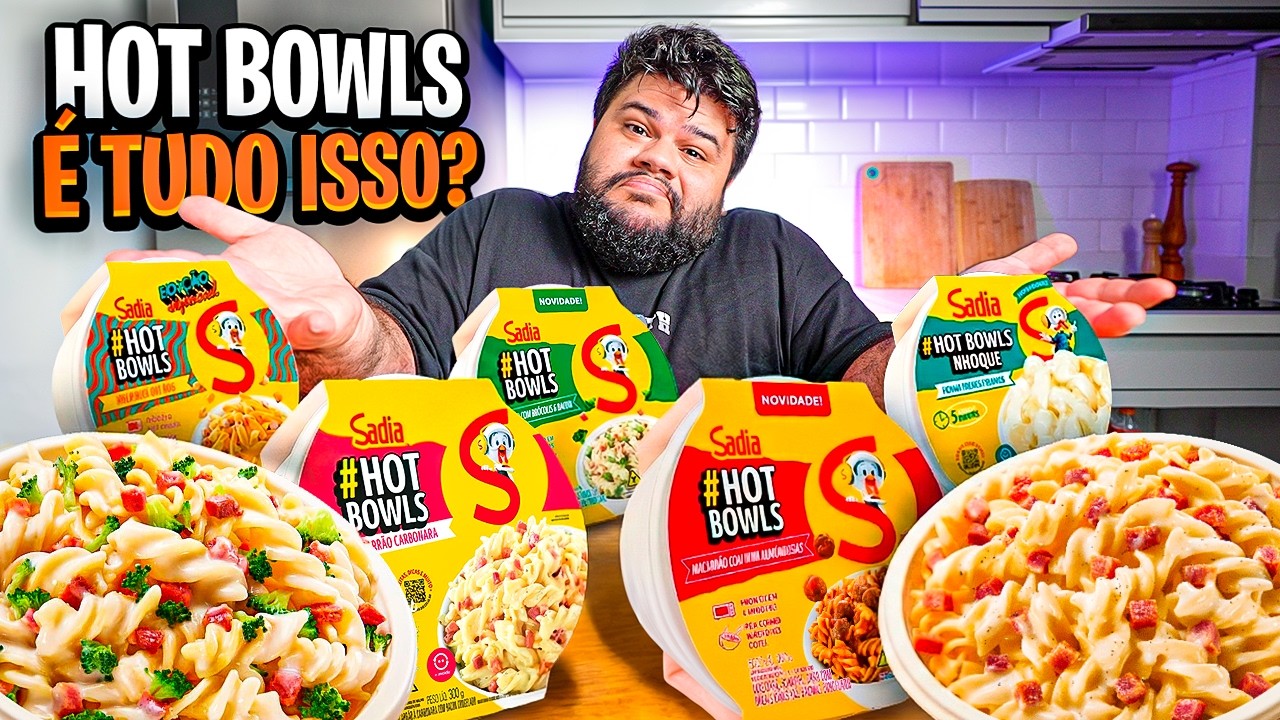 PROVEI TODOS OS HOT BOWLS SADIA! Vale o preço ou é dinheiro jogado fora? 🍜💸