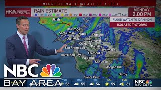 Bay Area Forecast Showers continue Monday