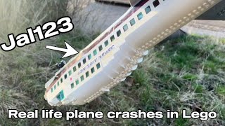 Real life plane crashes in Lego!