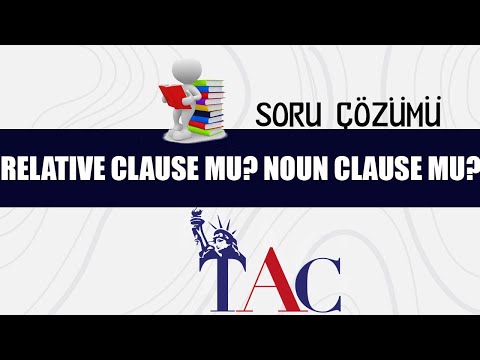 23. DERS - RELATIVE CLAUSE MU NOUN CLAUSE MU   YÖKDİL'DE KESİN KARŞINA ÇIKACAK SORU TİPİ