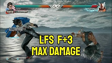 Hwoarang LFS F3 Combos | 104 Damage (Outdated)