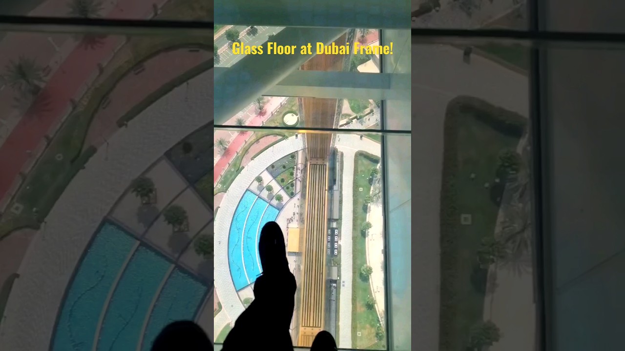 Glass floor at Dubai Frame 