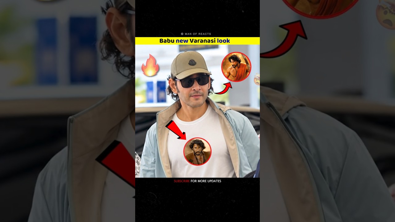 Mahesh Babu's new Varanasi look 👀🔥 | Mahesh Babu | Varanasi Movie | Man Of Reacts