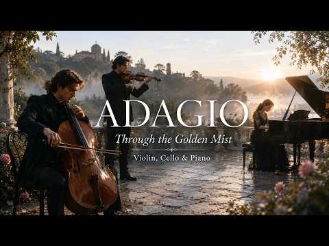 Adagio Through the Golden Mist 🌅 The Most Beautiful Violin, Cello & Piano Music