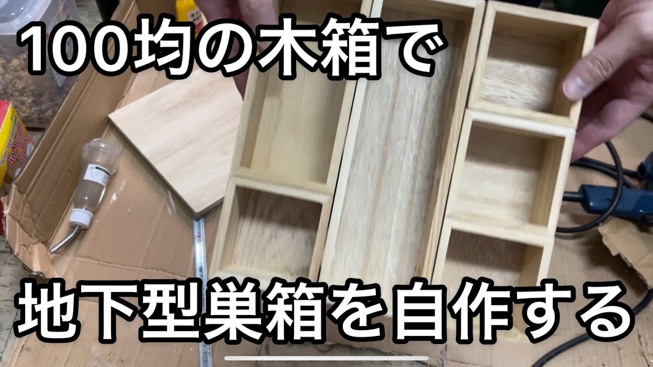 奥さんに反対されてるので 隠れてハムスターを飼うことにしました 118 100均のアイテムで地下型巣箱をつくる Youtube