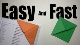 How to make an Origami Corner Bookmark | Step by step tutorial