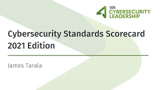 SANS Cybersecurity Standards Scorecard (2021 Edition)