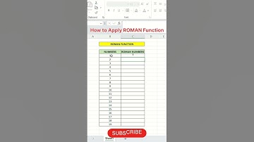 Save Time in Excel: Convert Numbers to Roman Easily 🚀 #excel #exceltutorial #trending #ytshorts