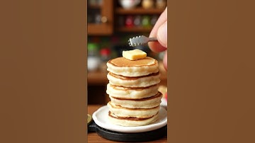 Tiny Blueberry Pancake Stack Perfection! 丹✨