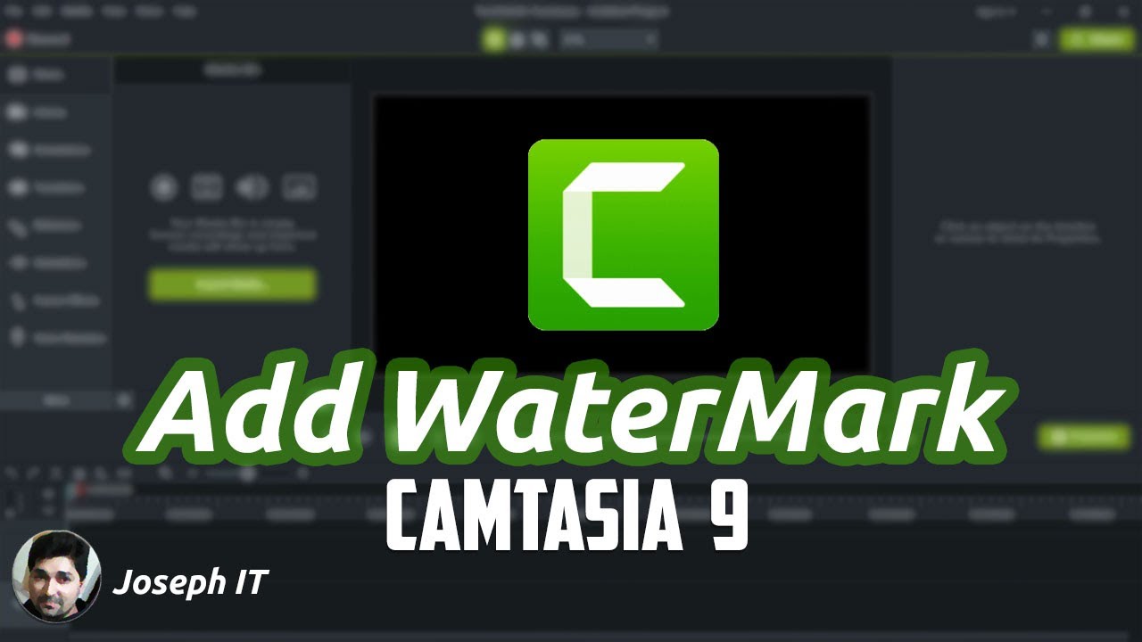 camtasia add watermark