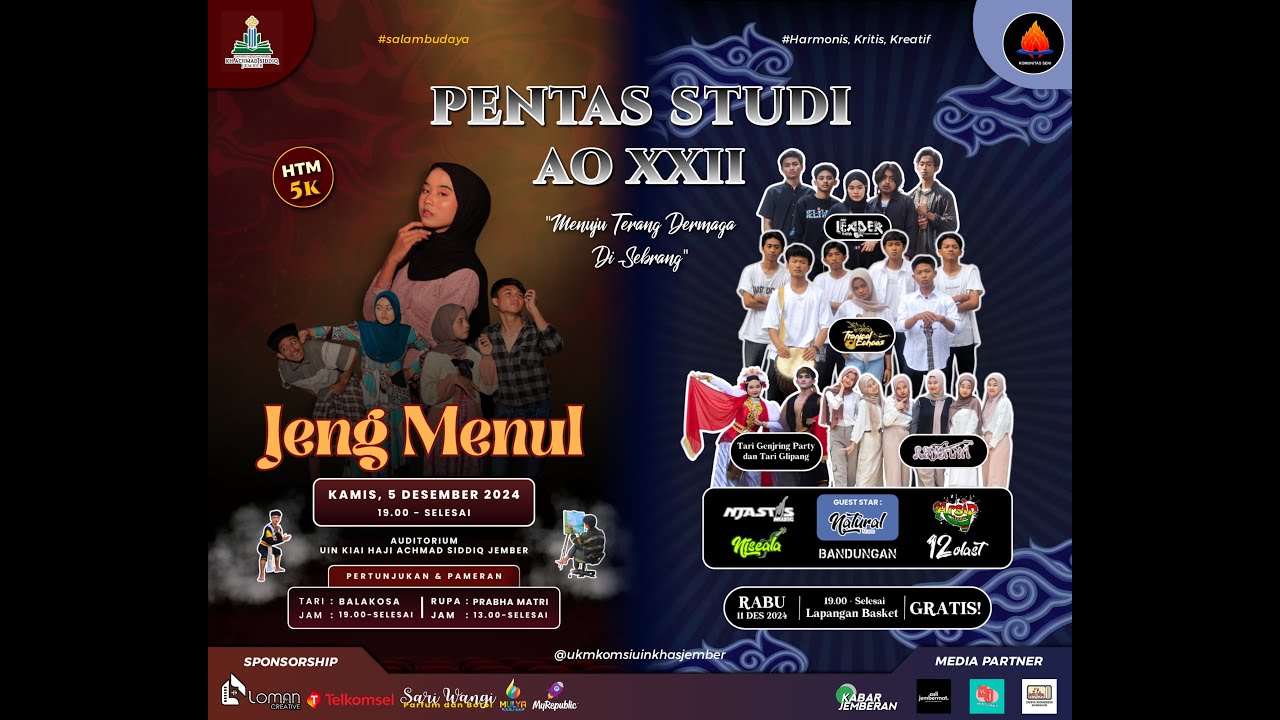 PENTAS STUDI ART ORIENTATION XXII-UKM KOMSI UIN KHAS Jember