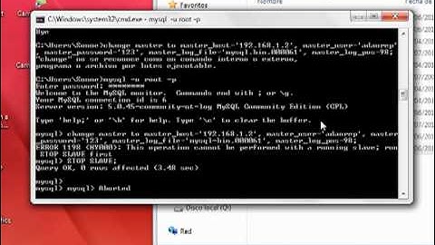 Configuración Master-Slave MySQL AppServ Windows 7 [Parte 3]