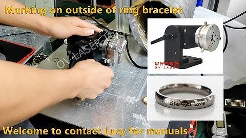 EZCAD2 Free Tutorial How to Mark the Outside of Ring Bracelet
