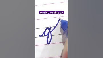 How to write small letter qk | Cursive writing a to z #cursivewriting #handwriting  #shorts #cursive