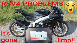 Aprilia RSV4 1100 Factory updates + urgent service alarm + limp modes