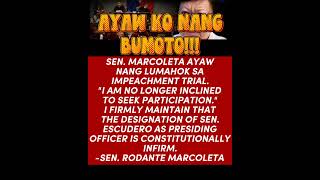 ANGRY!😡SEN. MARCOLETA AYAW BUMOTO SA TRIAL ESCUDERO ILLEGAL😡YAY!#funny#comedy#jokes#foryou#shorts