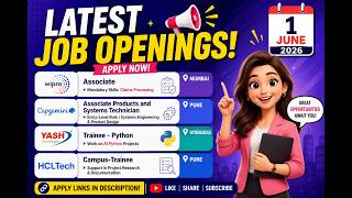 Wipro | Capgemini | Yash Technologies | HCL Tech – Hiring NOW! | Freshers & Experienced
