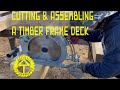 Timber Frame Deck Cutting Tutorial Series Makita 7401 Chain Mortiser(14x8  Deck Episode 1)