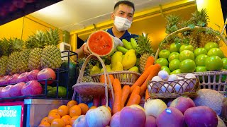 Amazing Mobile Fruit Juice! Fresh Fruit Juice & Fruit Shake Making | Cambodian Street Food