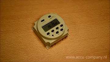 AccuCompany - Schakelklok instellen / programmeren