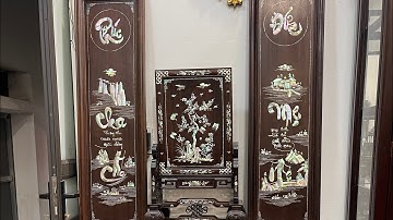 Báo Giá Tranh Khảm Cẩn Ốc Cảnh Cha Mẹ #baogiatranhkham #caudoikham #dogotrangchi