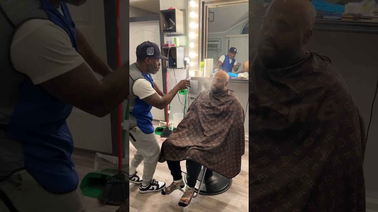 QUEENZFLIP GETS TROLLED BY HIS BARBER WITH ALCOHOL!! WHILE DANCING TO SUPERCAT