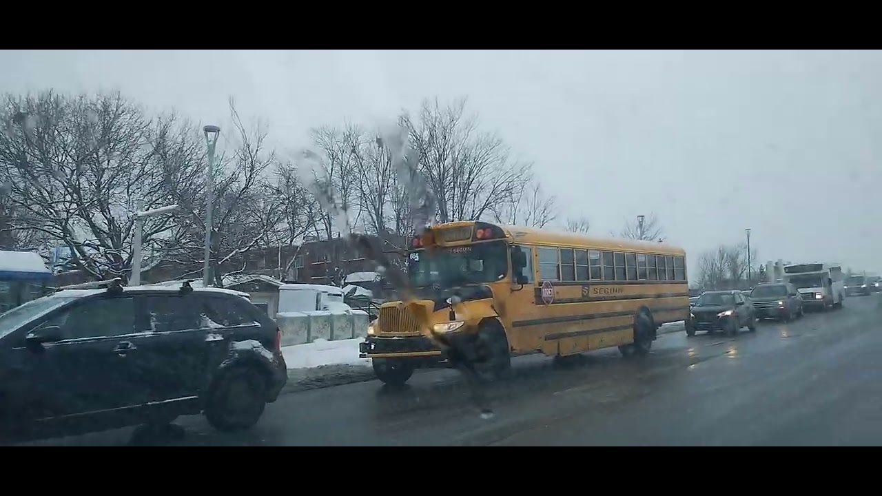 Towards Laval in snowy weather, 25-Feb-2026