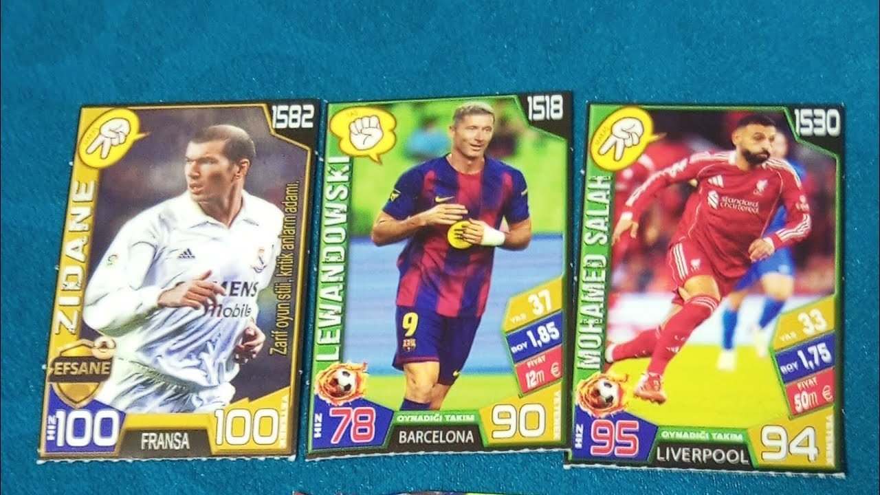 Efsane İCON ZİDANE LEWANDOWSKİ MUHAMMED SALAH ve diğer kartlar hemen izle????
