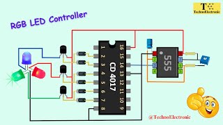 How to Make a RGB LED Controller | Automatic Color Changing Circuit for RGB LED