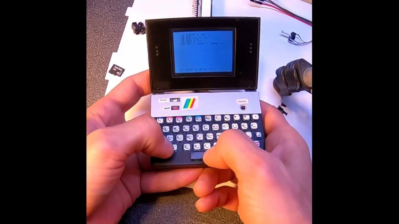 Programming simply BASIC demo on zx spectrum 128k micro laptop. - YouTube