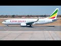 Ethiopian Airlines Boeing 737 - Business Class flight from Victoria Falls to Addis Ababa