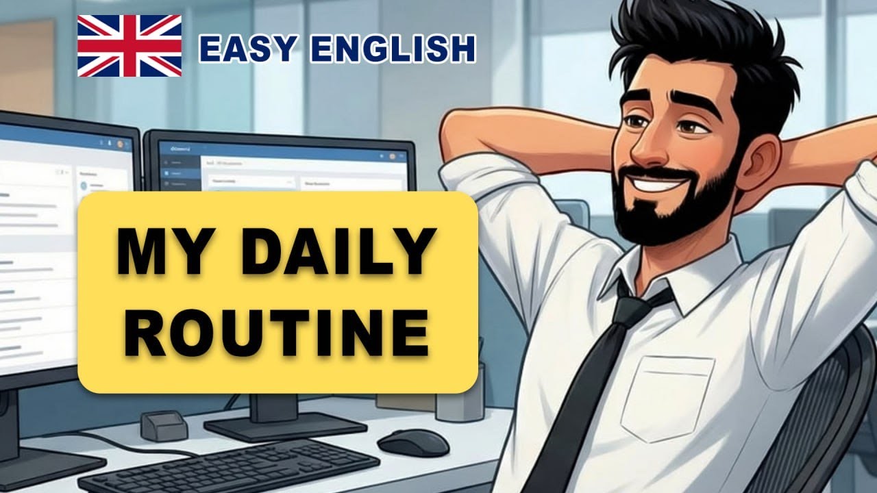 My Daily Routine | Easy English Listening Practice for Beginners - YouTube