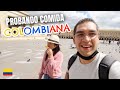 Probando COMIDA COLOMBIANA 🇨🇴  por PRIMERA VEZ | Ajiaco, Bandeja Paisa, Arepas?