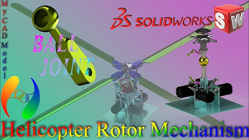 Helicopter Rotor Mechanism | Part 30 | Ball Joint | Design in Solidworks