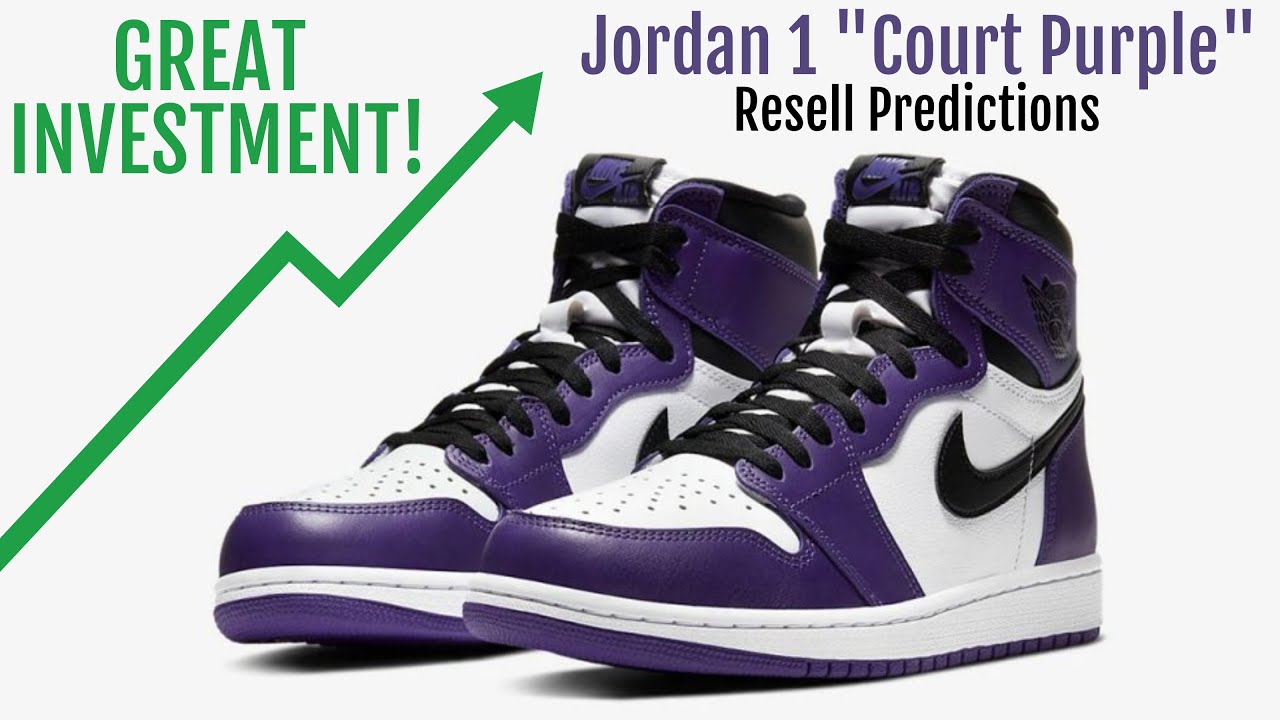 jordan 1 court purple resell