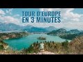 TOUR D'EUROPE EN TRAIN EN 3 MINUTES (INTERRAIL)