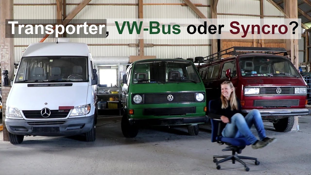 Campervan Vergleich Transporter Vw Bus Oder Syncro Youtube