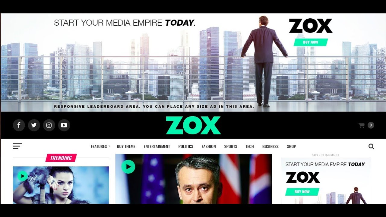 video Zox News – WordPress  Theme