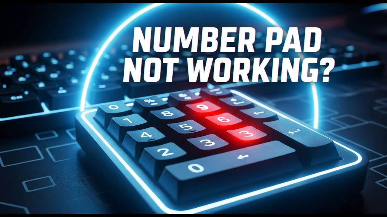 Pres Number Key How to Fix Number Keys on Right Side Not Working Number Pad Not Working ...