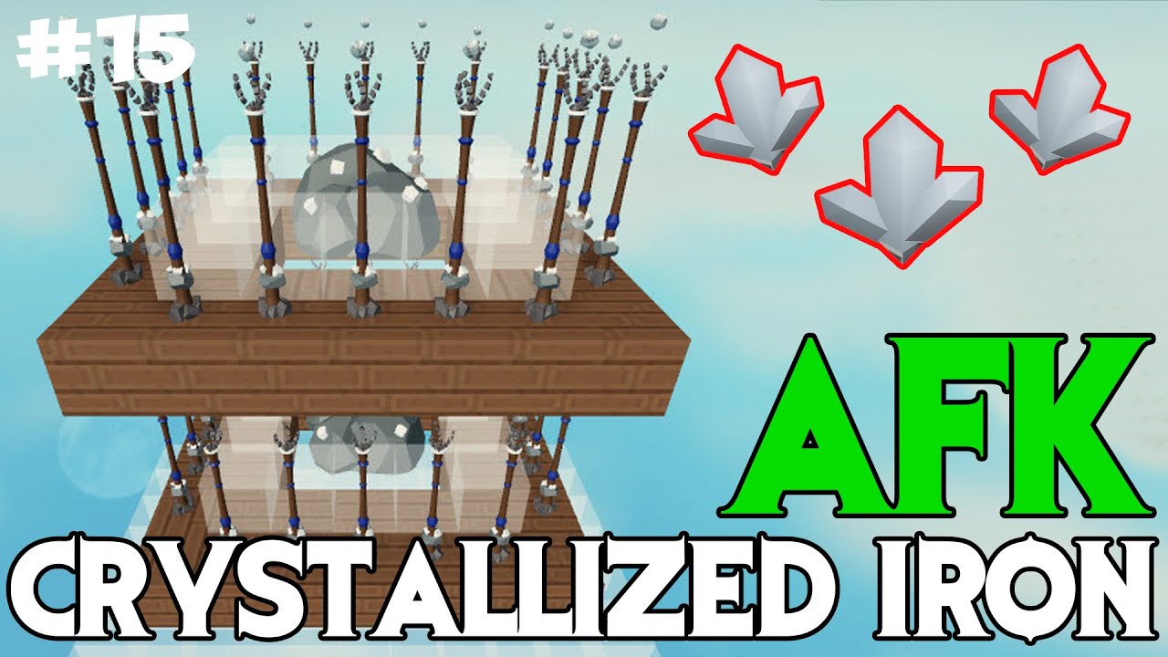 🎮 ROBLOX ISLANDS 15 AFK Crystallized Iron Farm YouTube