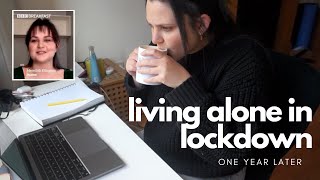 living alone in lockdown in the uk (one year later) | day in the life of an american expat