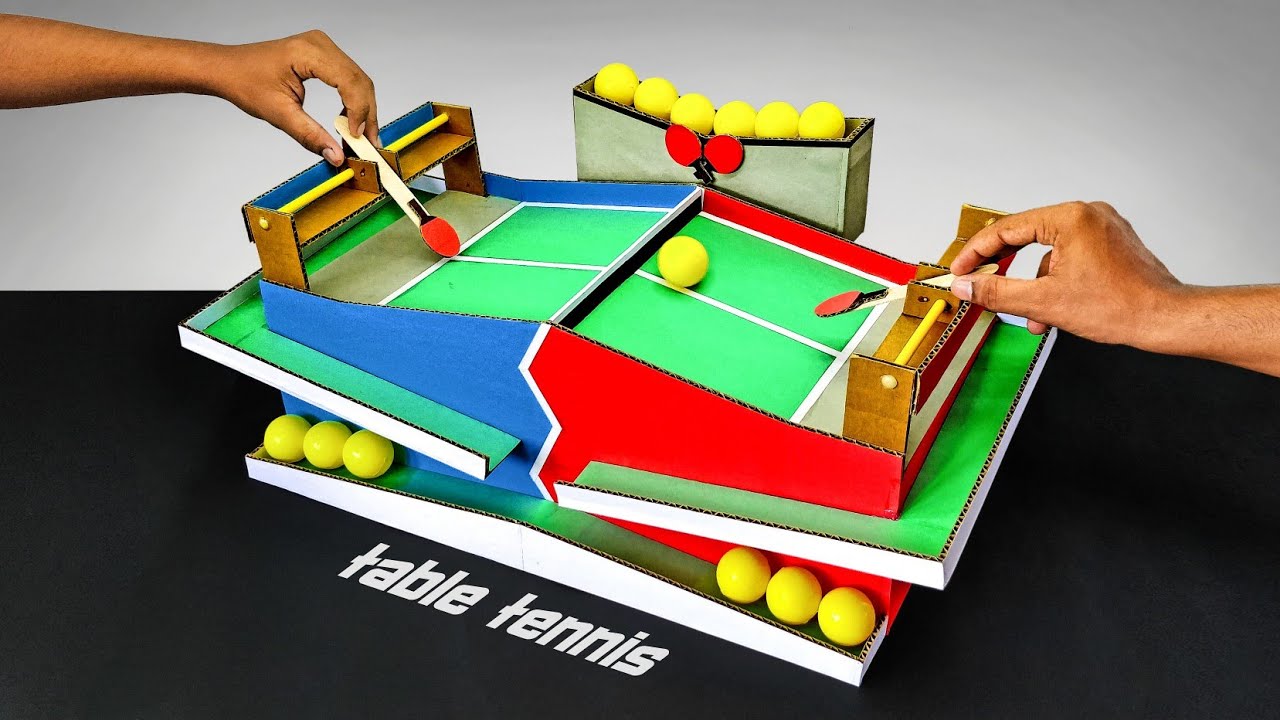3 Amazing Diy Desktop Games From Cardboard - YouTube