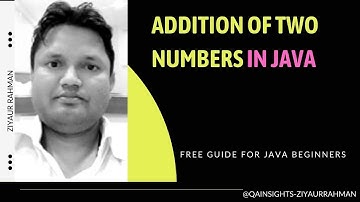 How to Add Two Numbers in Java | Java program For Adding Two Numbers