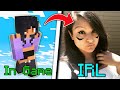 Aphmau minecraft characters in real life  minecraft vs real life aphmau and her friends characters