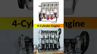 4 Cylinder Engine in 3D Animation 🔥 #shorts #automobile #3d