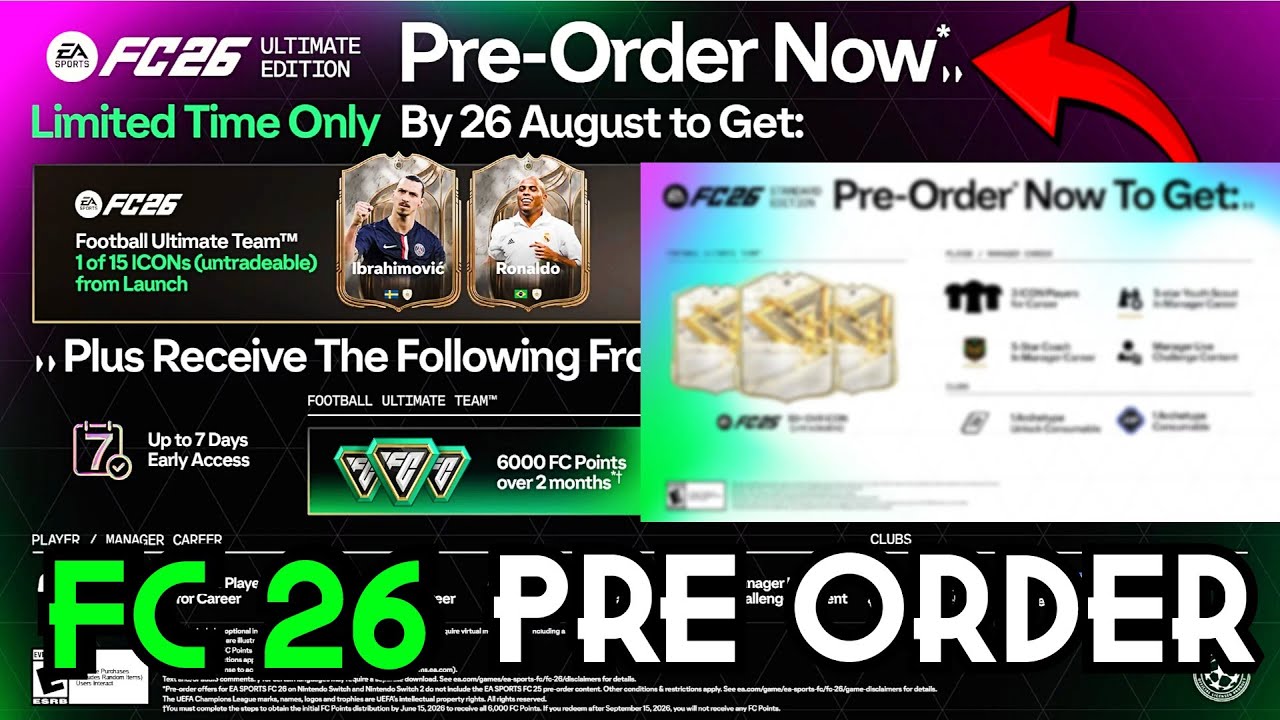 WHICH VERSION OF EA FC 26 SHOULD YOU PRE ORDER?