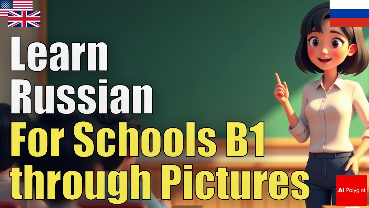 Learn Russian through pictures for school B1 | Natural Listening | Must-Know