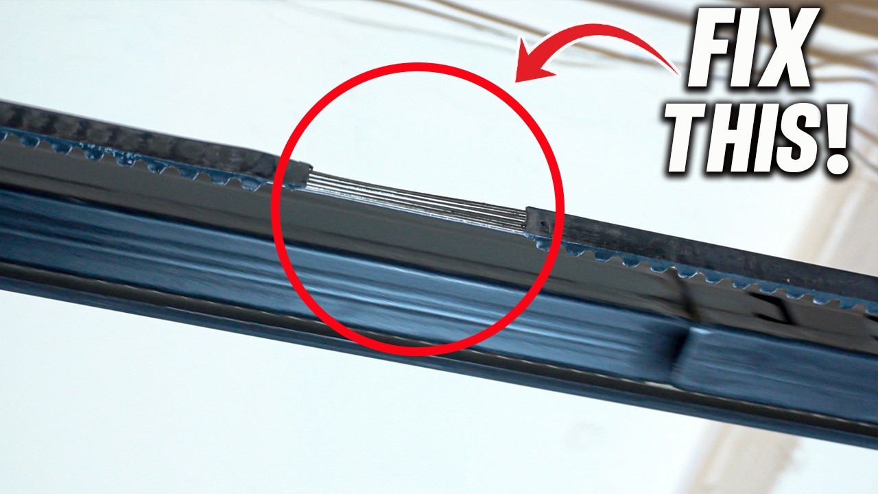 Как починить порванный резиновый ремень привода гаражных ворот | Ремонт и замена своими руками