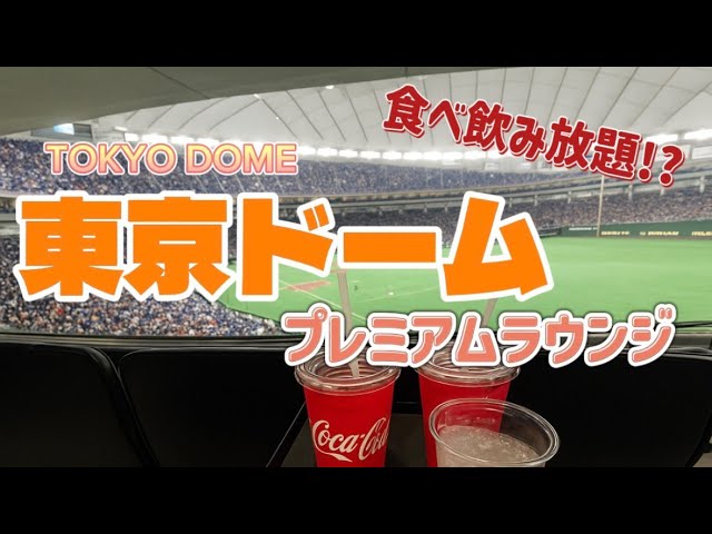 【直前割最終】【巨人-DeNA】最上級シート東京ドームチケット　食べ飲み放題 最高すぎる野球観戦！】東京ドームのプレミアムラウンジで食べ飲み放題